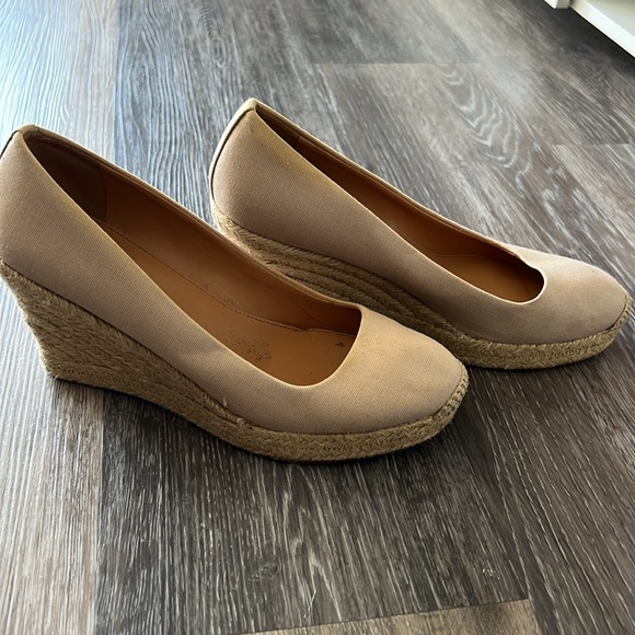 J. Crew Canvas Espadrille Wedges in Flax - Picture 4 of 5